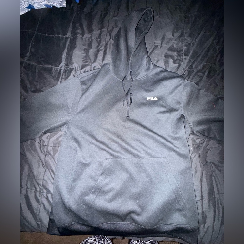 Fila Men's Black Hoodie - Picture 2 of 6